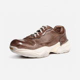 1878-1A HORSEHIDE CHUNKY SOLE DAD SNEAKERS