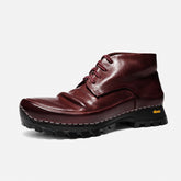 DreamBox Men’s Washed Horsehide Hiking Shoes – Non-Slip Outdoor High-Top Casual Boots8003-20