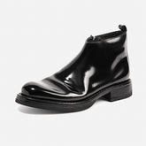 DREAMBOX 马臀皮切尔西靴 – Vibram 鞋底,手工制作男士踝靴,带侧拉链80172-10