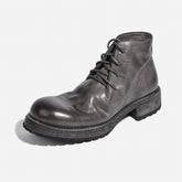 DreamBox Men’s Horsehide Desert Boots – Vibram® Non-Slip, Goodyear Welted Handmade Leather Boots10792-1