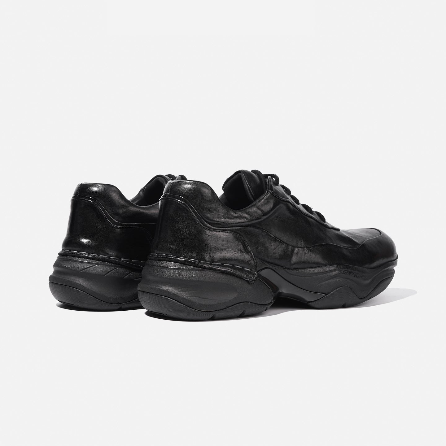 1878-1A HORSEHIDE CHUNKY SOLE DAD SNEAKERS