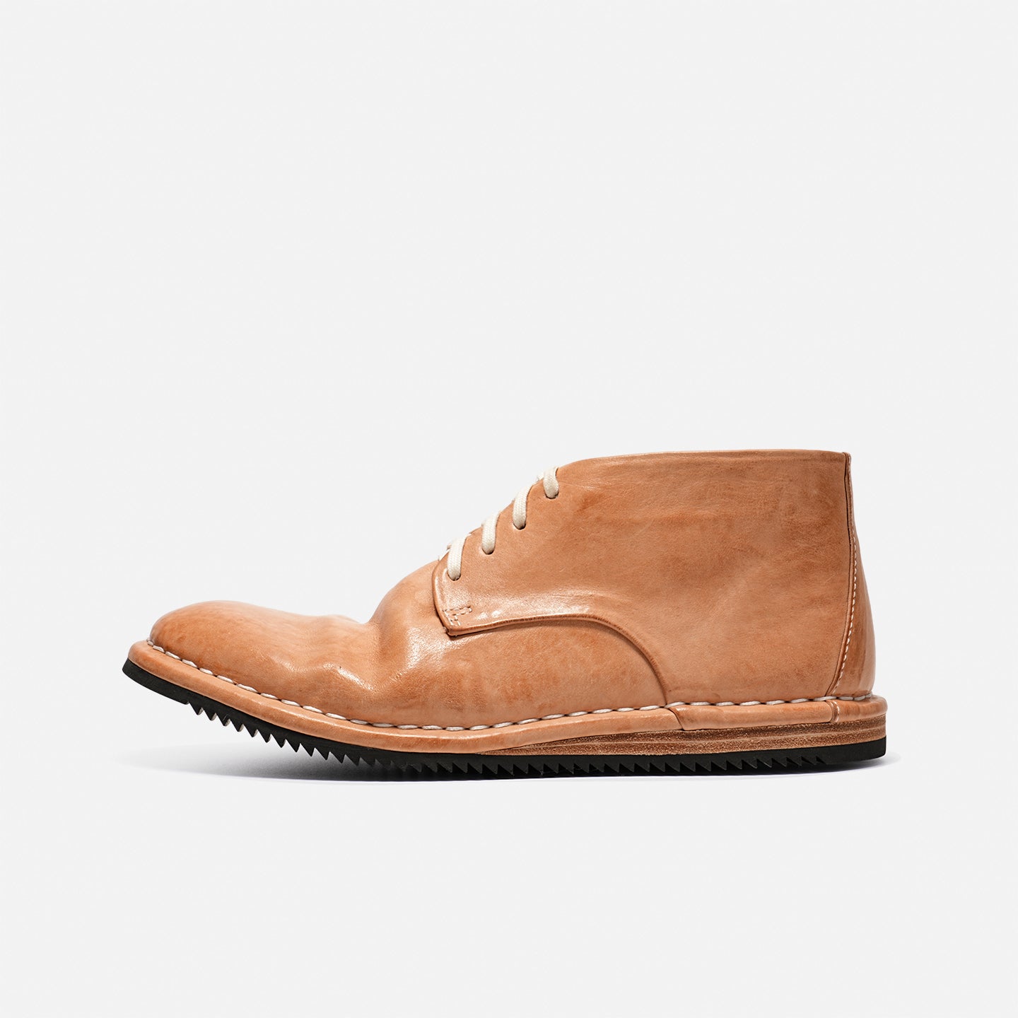 DREAMBOX Vibram Kangaroo Leather Ankle Boots – Handmade British-Style Combat Boots 27705