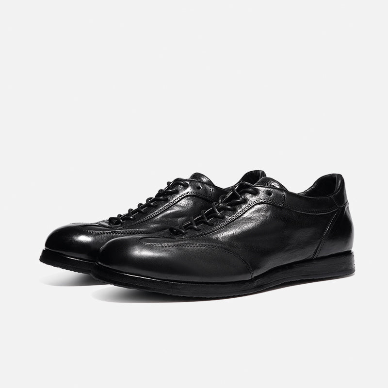 DREAMBOX Handmade Horsehide Trainer Shoes – Lightweight, Breathable British Vintage Casual Sneakers for Men173603