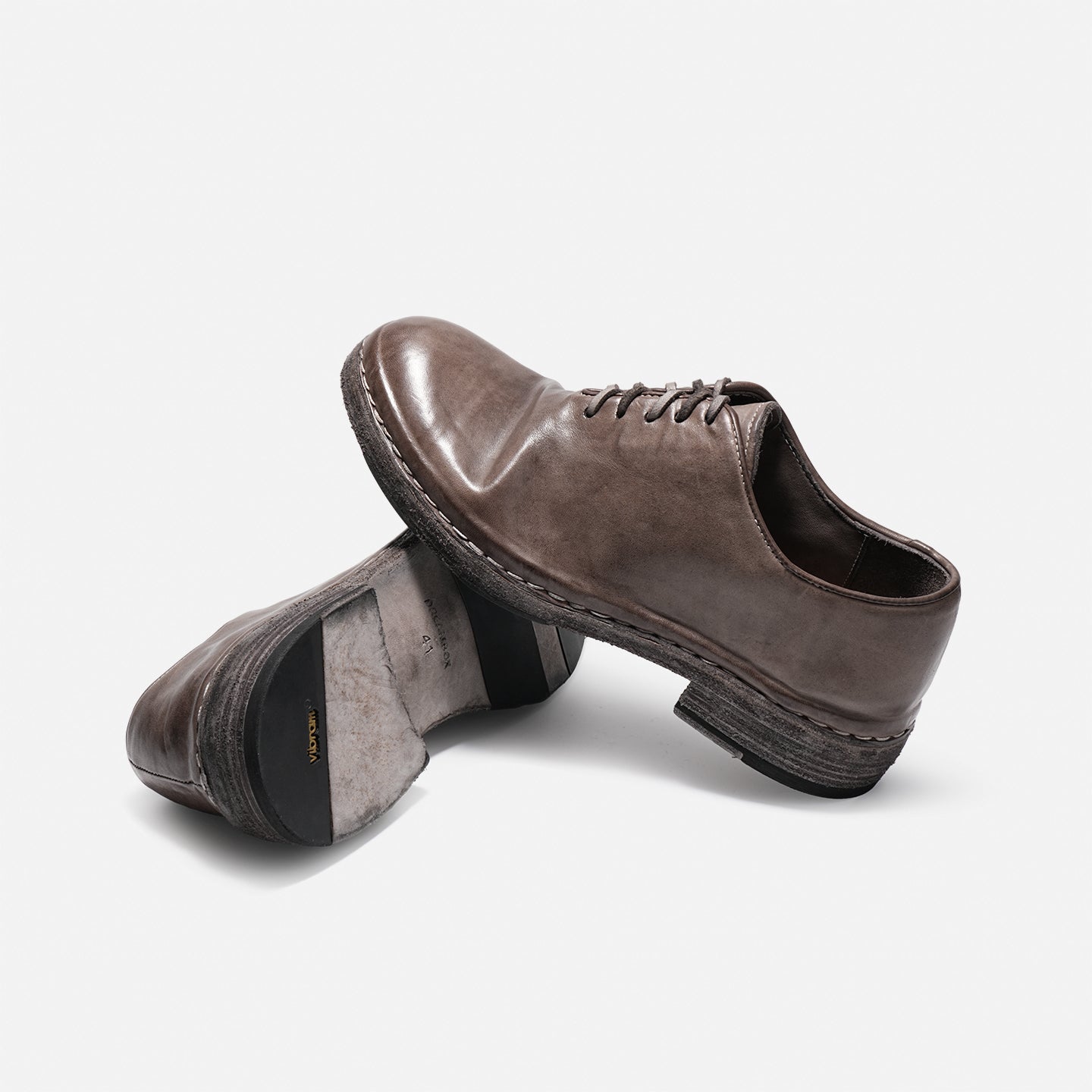 DREAMBOX Men’s Minimalist Vibram Horsehide Oxford Shoes – Handmade Leather Business & Casual Shoes 6914-1M
