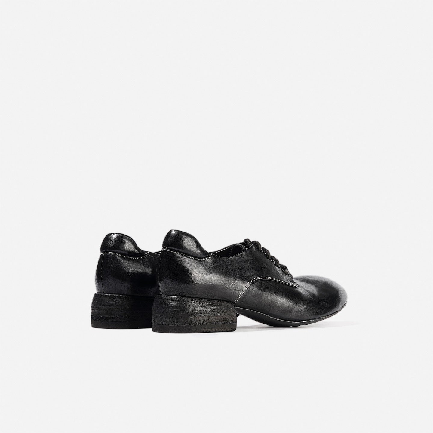DREAMBOX Women’s Washed Horse Leather Derby Shoes – Premium British Vintage Leather Shoes WM2529-1