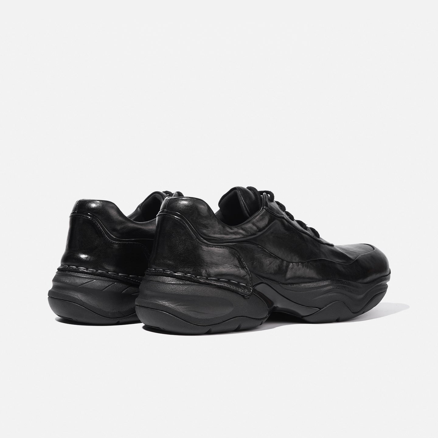 1878-1A HORSEHIDE CHUNKY SOLE DAD SNEAKERS