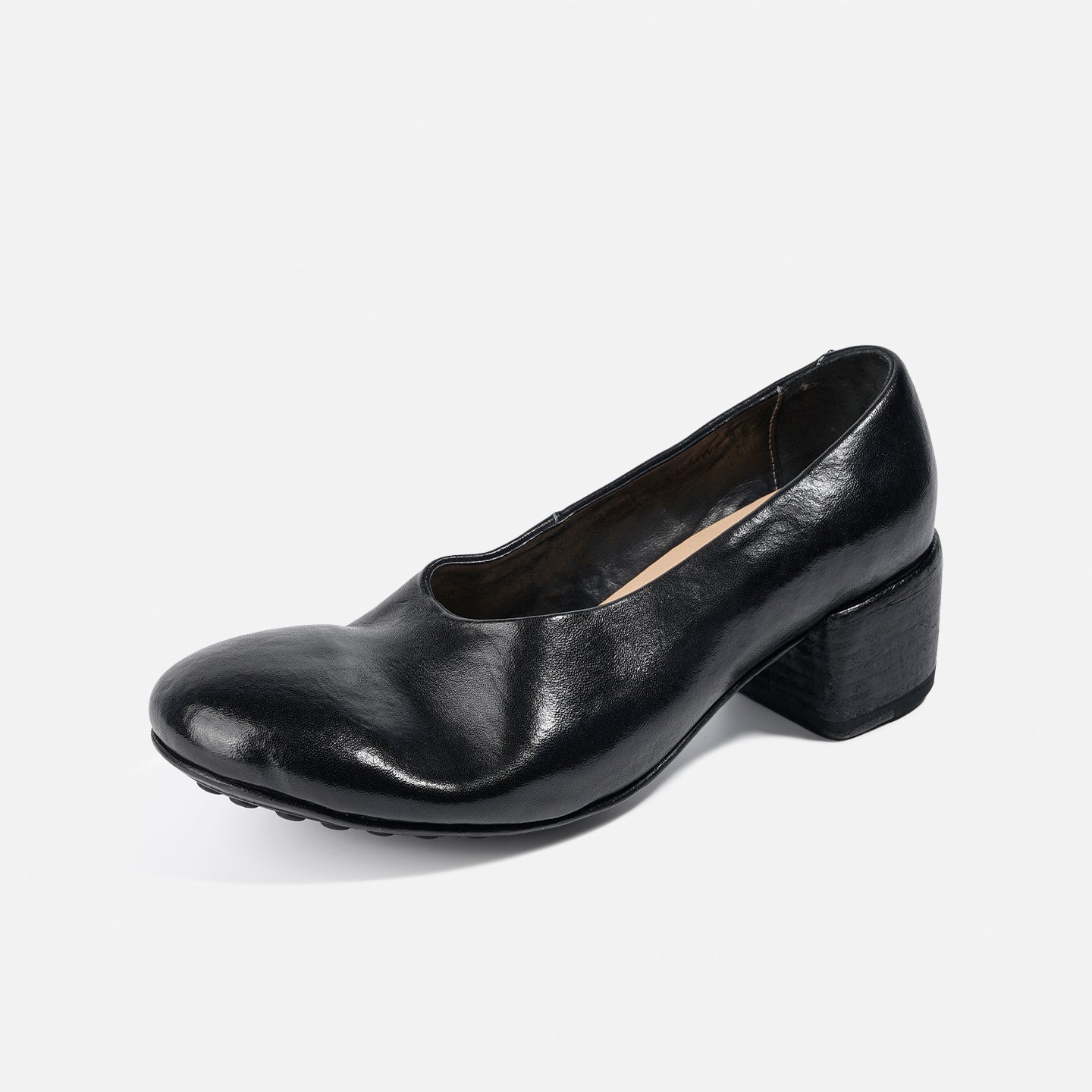 DREAMBOX Women’s Washed Horse Leather Platform Loafers – Breathable Heeled Slip-On Shoes WM25812