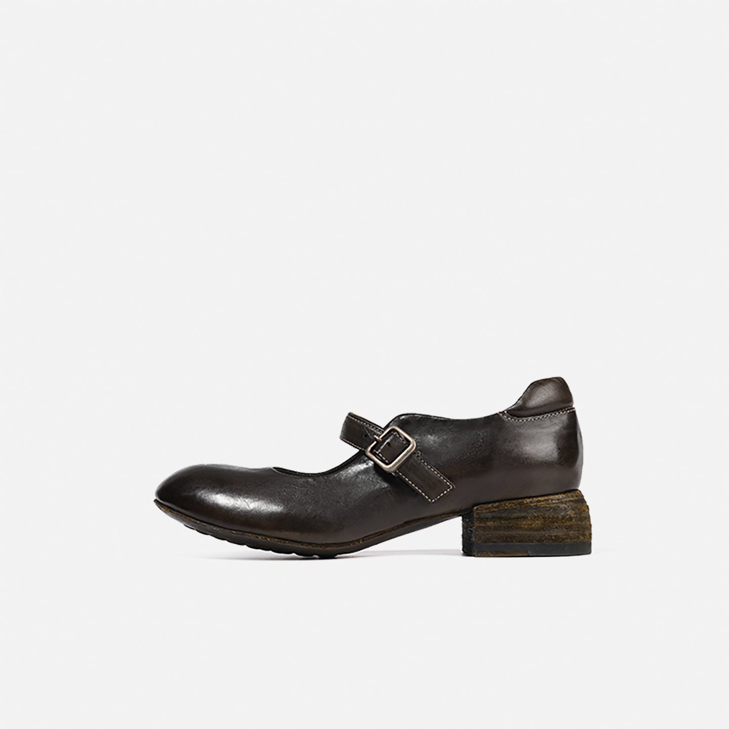 DREAMBOX “Sicilian Morning Song” French-Style Mary Jane Heels – Horse Leather Women’s Shoes WM2528-1