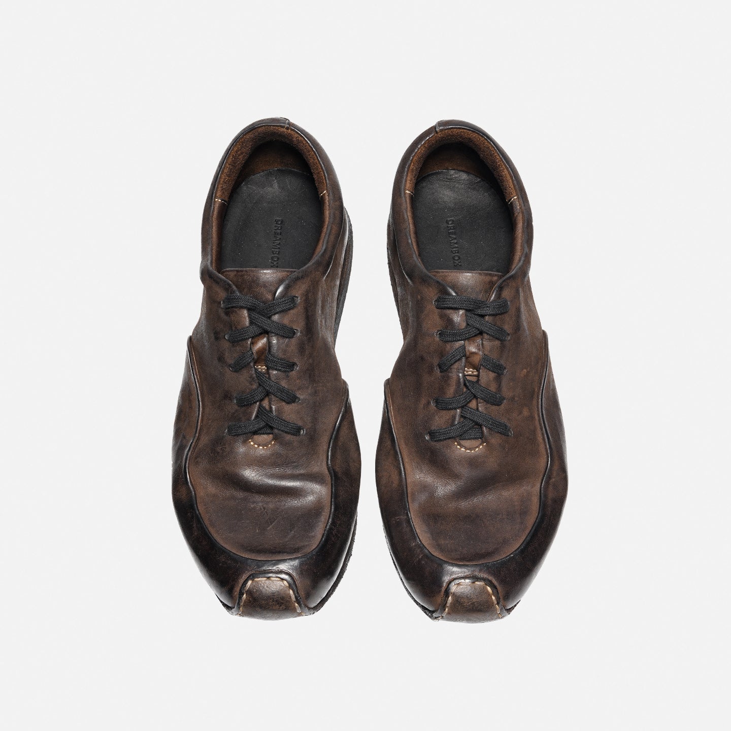 DreamBox Men’s Washed Horsehide Sneakers – Handmade, Breathable & Comfortable Casual Shoes1637-1
