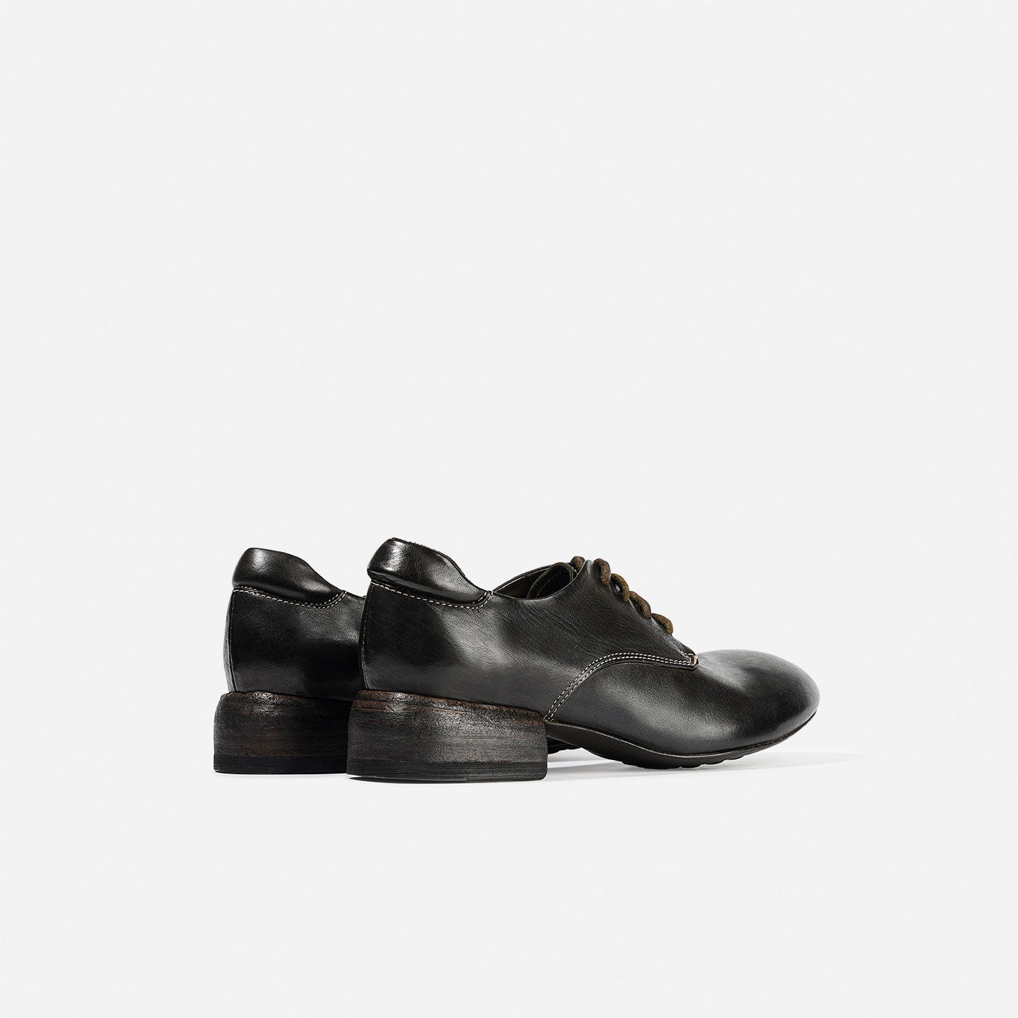 DREAMBOX Women’s Washed Horse Leather Derby Shoes – Premium British Vintage Leather Shoes WM2529-1