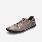 DREAMBOX Women's Kangaroo Leather German Trainer Sneakers – Lightweight Soft Leather Casual Shoes with Flexible Sole for Fall WM26410