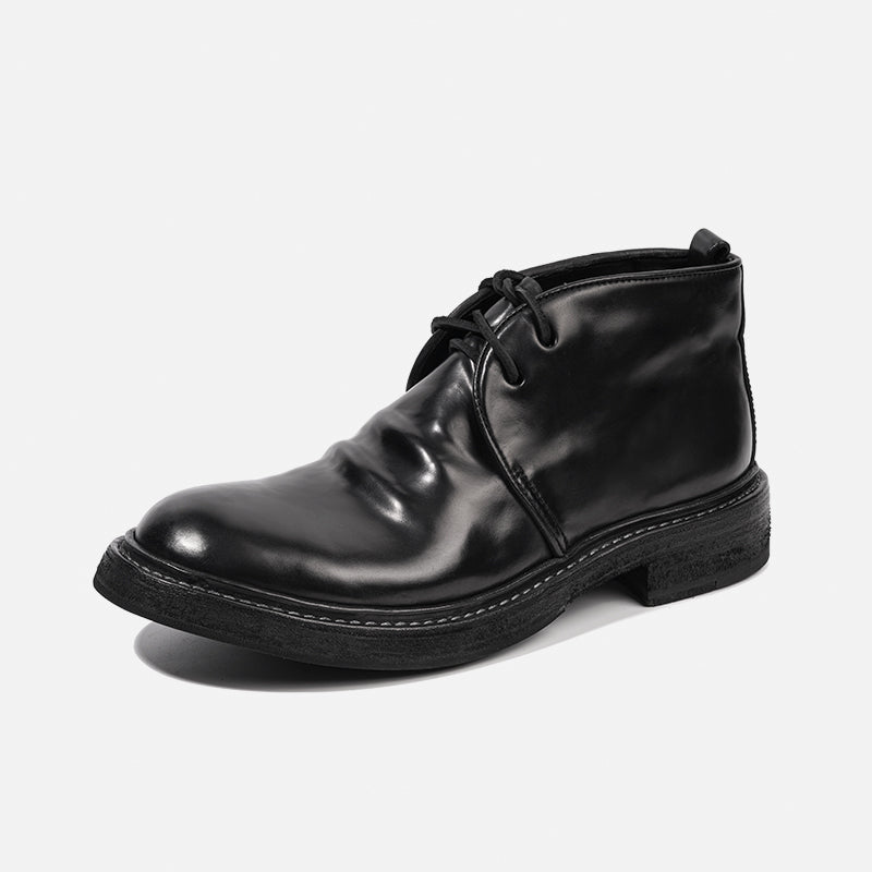 DreamBox Men’s Shell Cordovan Boots – Handmade Goodyear Welted British-Style Leather Boots8017-17