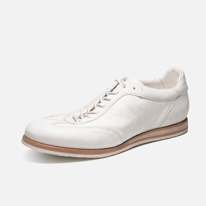 DREAMBOX Handmade Horsehide Trainer Shoes – Lightweight, Breathable British Vintage Casual Sneakers for Men173603