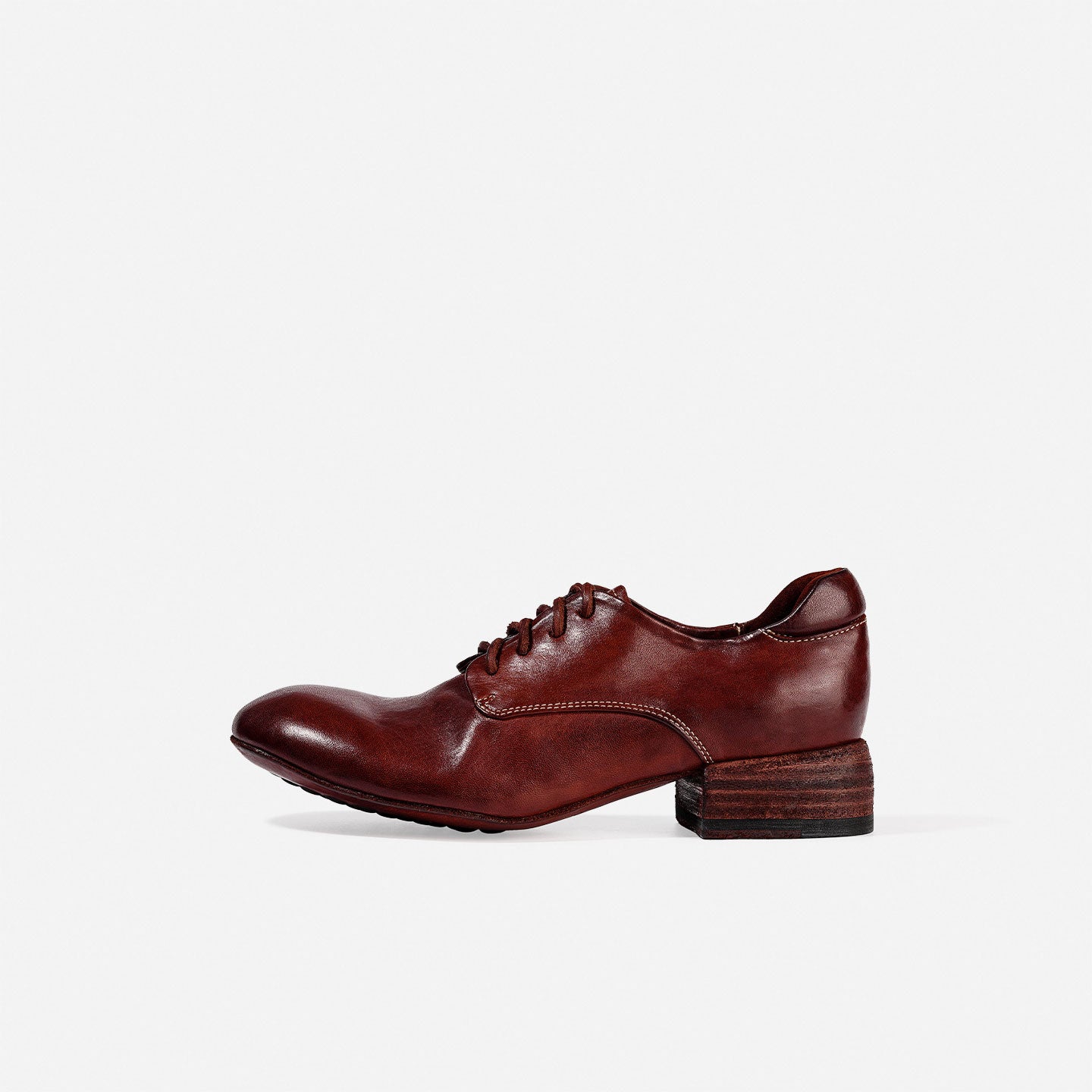 DREAMBOX Women’s Washed Horse Leather Derby Shoes – Premium British Vintage Leather Shoes WM2529-1