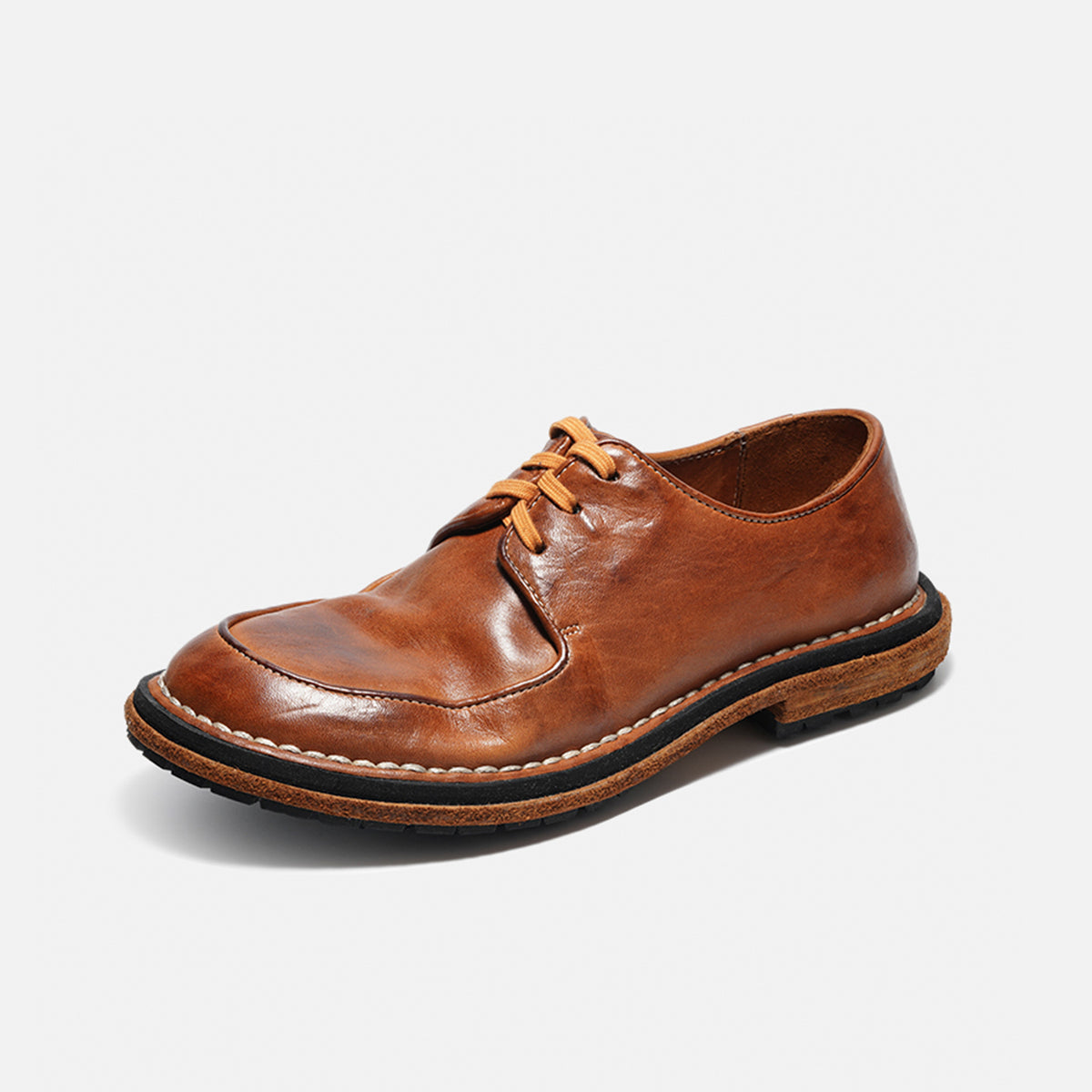32901 BREATHABLE STONE WASHED COWHIDE CASUAL MEN'S SHOE
