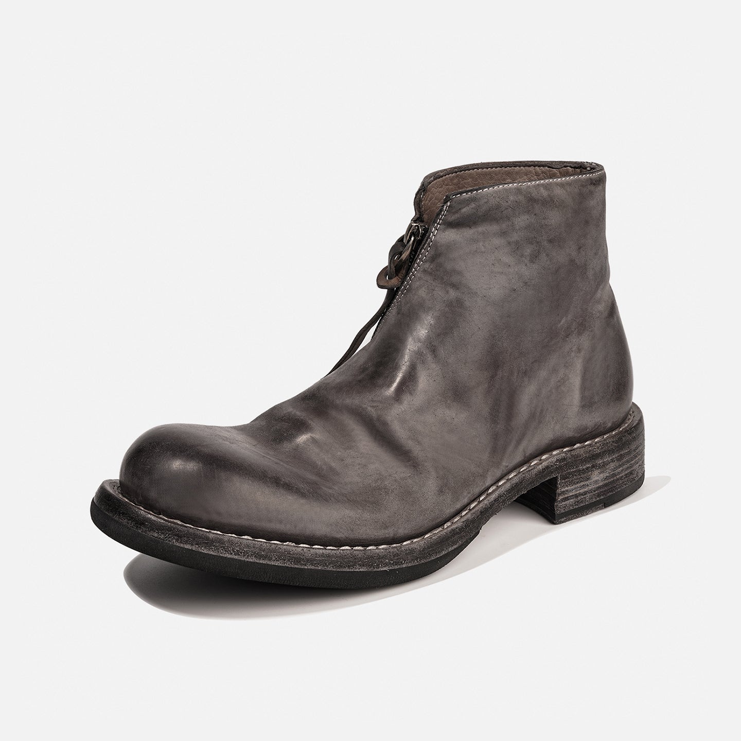 1079-20 Vibram HIGH-END HORSEHIDE MEN'S BOOTS GOODYEAR WELT CHELSEA BOOTS WITH SIDE ZIPPER