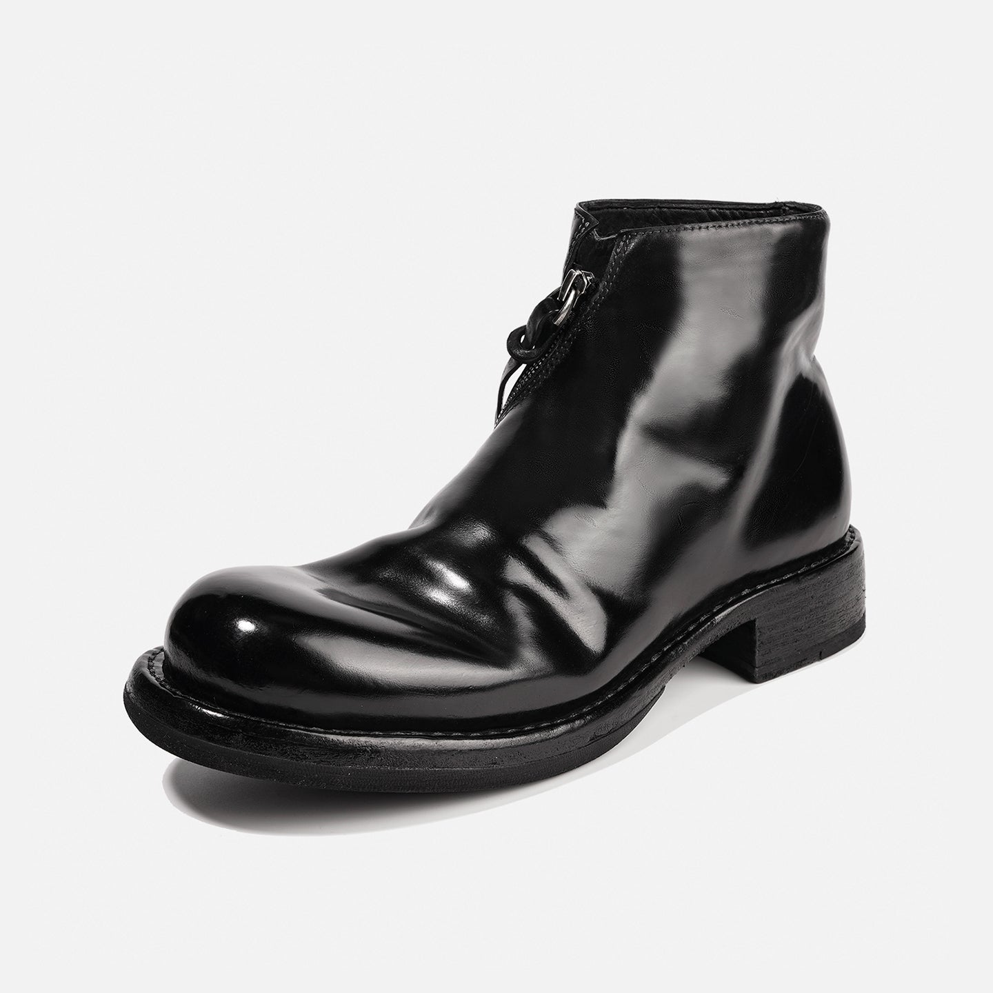 1079-20 Vibram HIGH-END HORSEHIDE MEN'S BOOTS GOODYEAR WELT CHELSEA BOOTS WITH SIDE ZIPPER