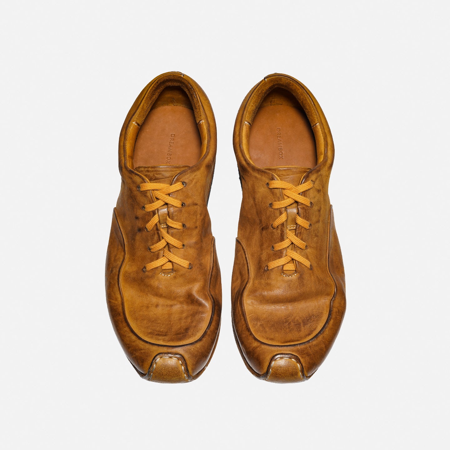 DreamBox Men’s Washed Horsehide Sneakers – Handmade, Breathable & Comfortable Casual Shoes1637-1
