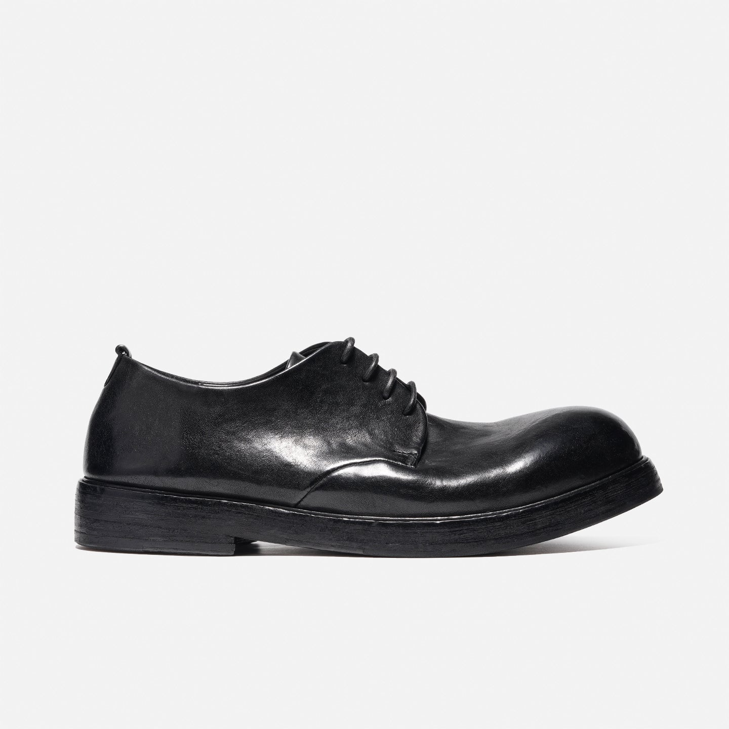 DREAMBOX Washed Horsehide Derby Shoes – Handmade Leather Sole, Breathable British Vintage Casual Shoes171101