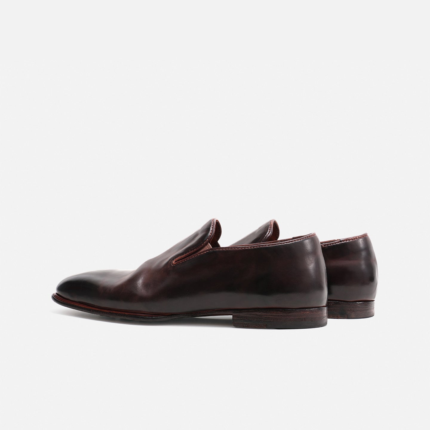 DREAMBOX Vibram 코도반(말 엉덩이 가죽) 소재의 통기성 슬립온 로퍼: 여름 신상 풀온 타입 캐주얼 가죽 구두 017-1