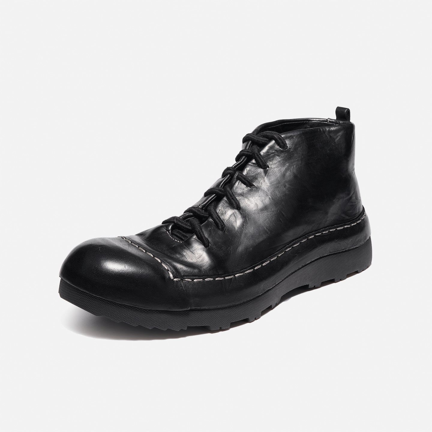 DreamBox Men’s Washed Horsehide High-Top Shoes – Breathable & Comfortable Casual Ankle Boots21254-2