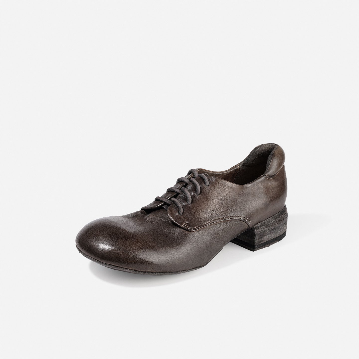 DREAMBOX Women’s Washed Horse Leather Derby Shoes – Premium British Vintage Leather Shoes WM2529-1