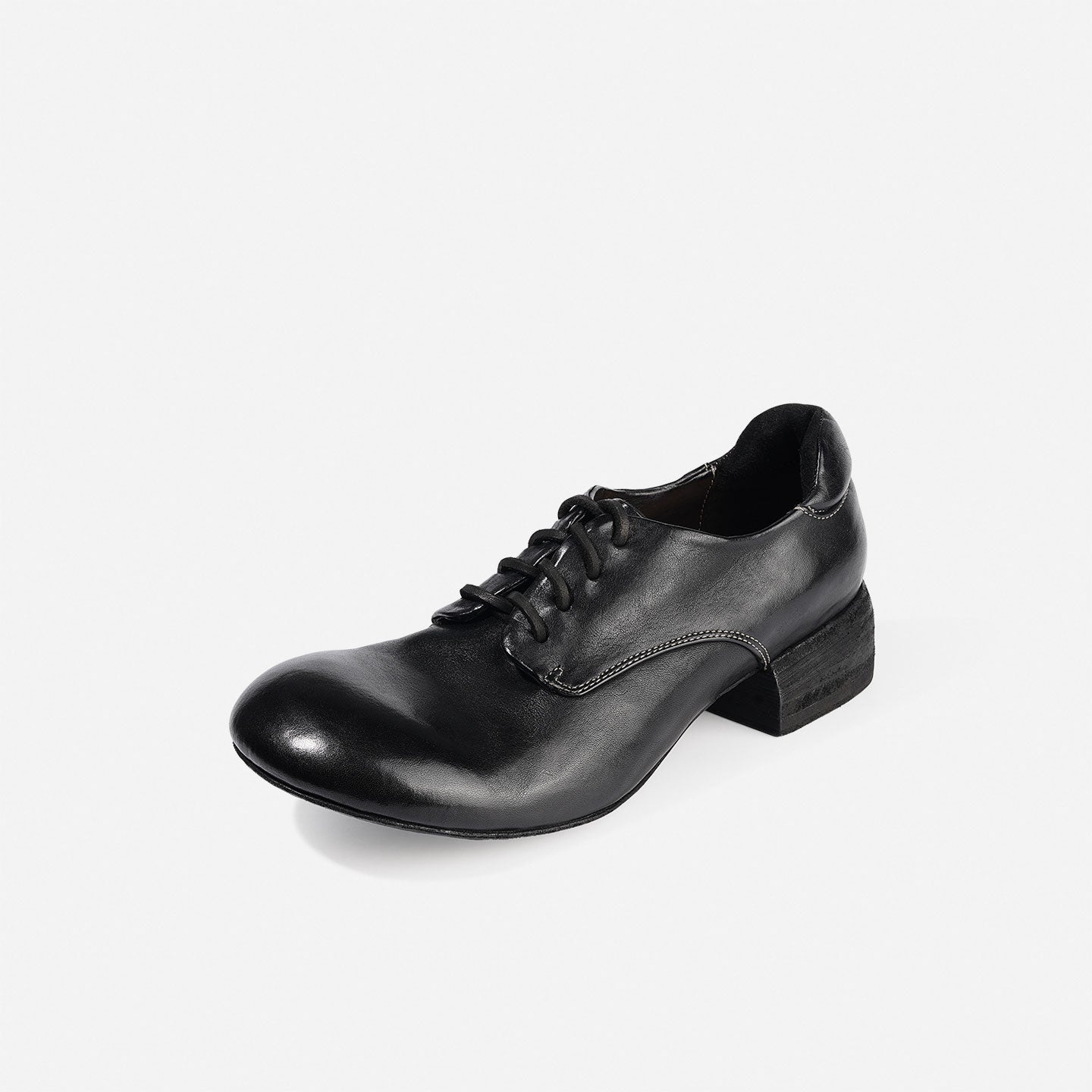 DREAMBOX Women’s Washed Horse Leather Derby Shoes – Premium British Vintage Leather Shoes WM2529-1