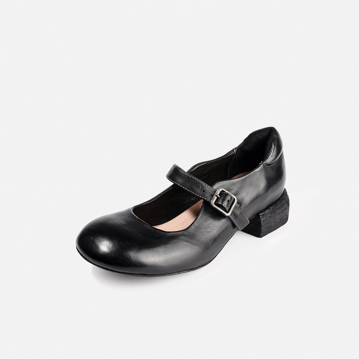 DREAMBOX “Sicilian Morning Song” French-Style Mary Jane Heels – Horse Leather Women’s Shoes WM2528-1