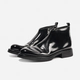 DREAMBOX 马臀皮切尔西靴 – Vibram 鞋底，手工制作男士踝靴，带侧拉链80172-10