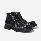DreamBox Men’s Horsehide Desert Boots – Vibram® Non-Slip, Goodyear Welted Handmade Leather Boots10792-1