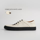 DB0020-1 HORSEHIDE CASUAL WHITE SNEAKERS