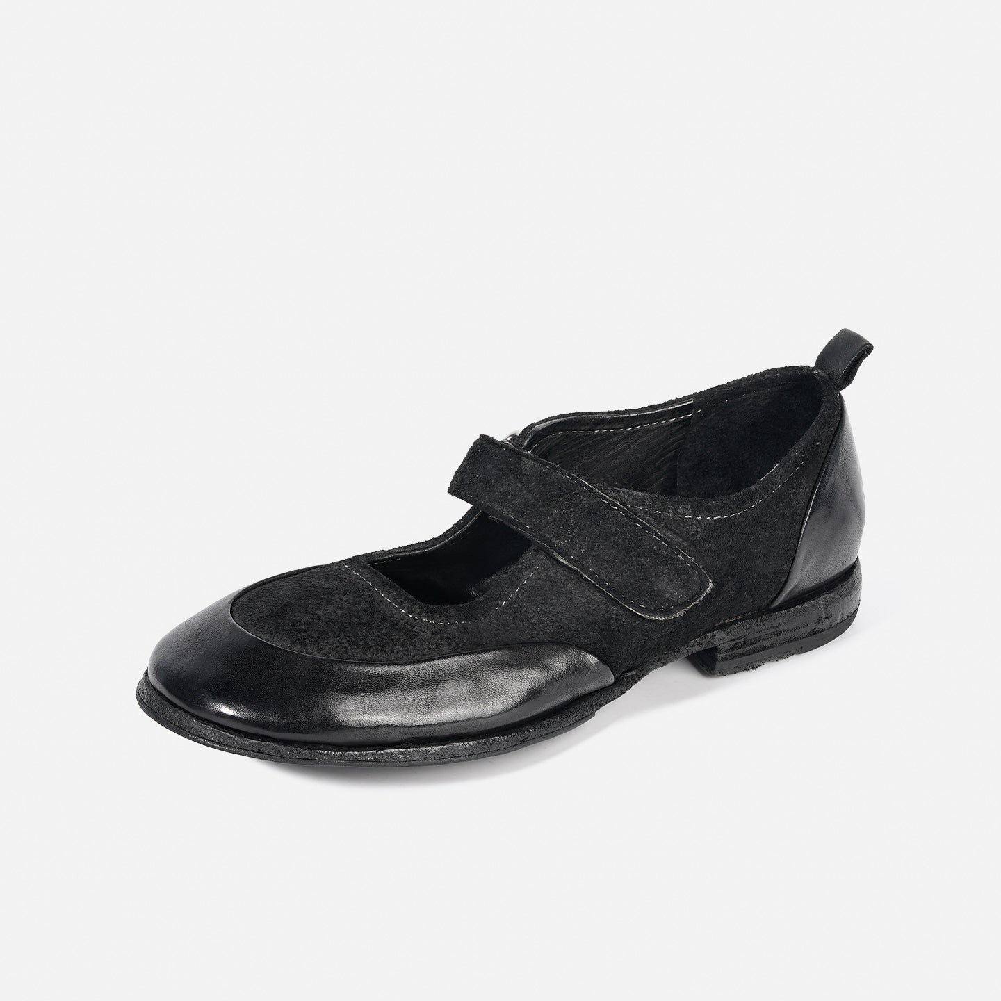 DREAMBOX Women’s Washed Horse Leather Mary Jane Shoes – Comfortable, Breathable & Versatile Casual Shoes wm0312