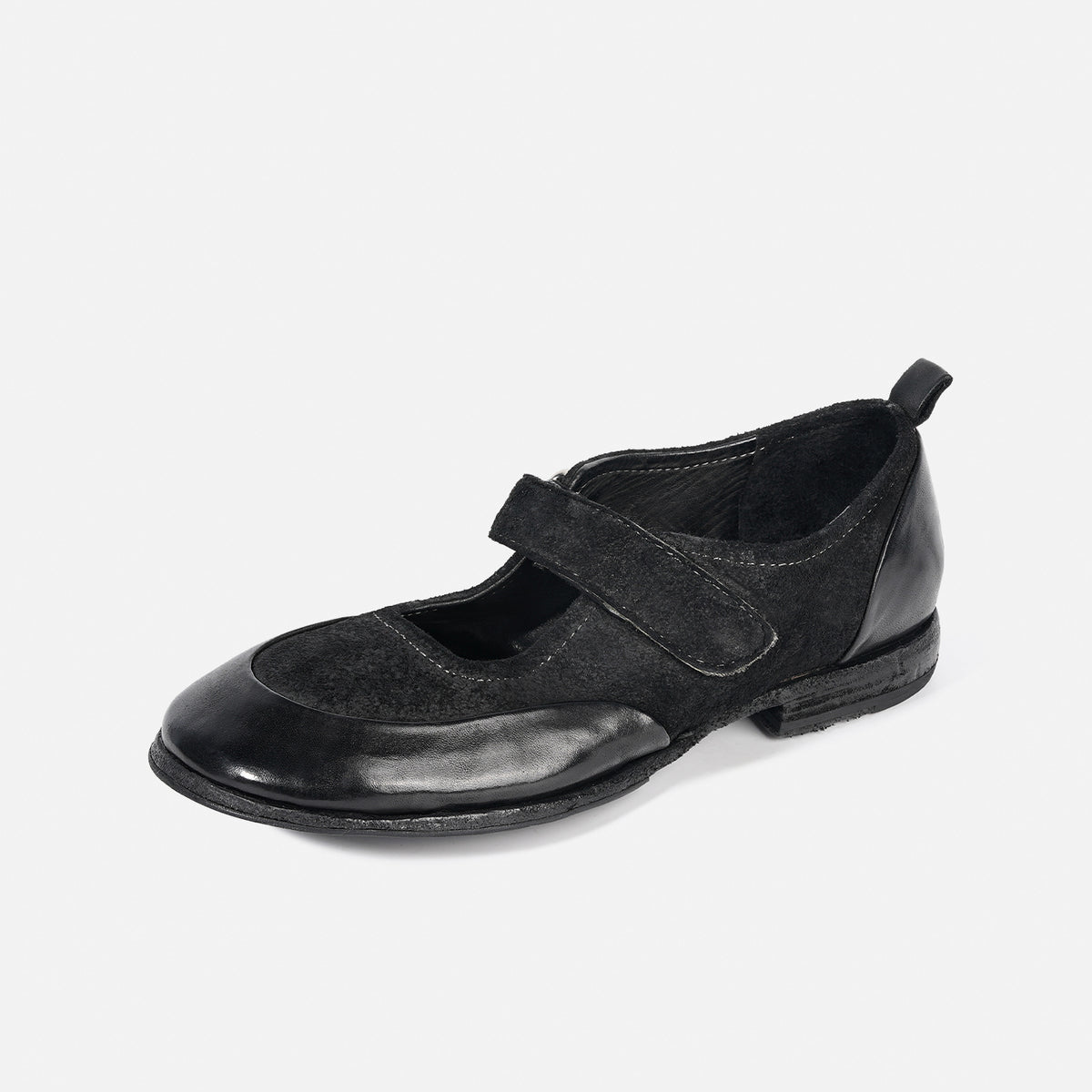 DREAMBOX Women’s Washed Horse Leather Mary Jane Shoes – Comfortable, Breathable & Versatile Casual Shoes wm0312