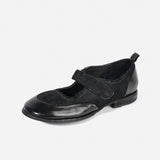 DREAMBOX Women’s Washed Horse Leather Mary Jane Shoes – Comfortable, Breathable & Versatile Casual Shoes wm0312