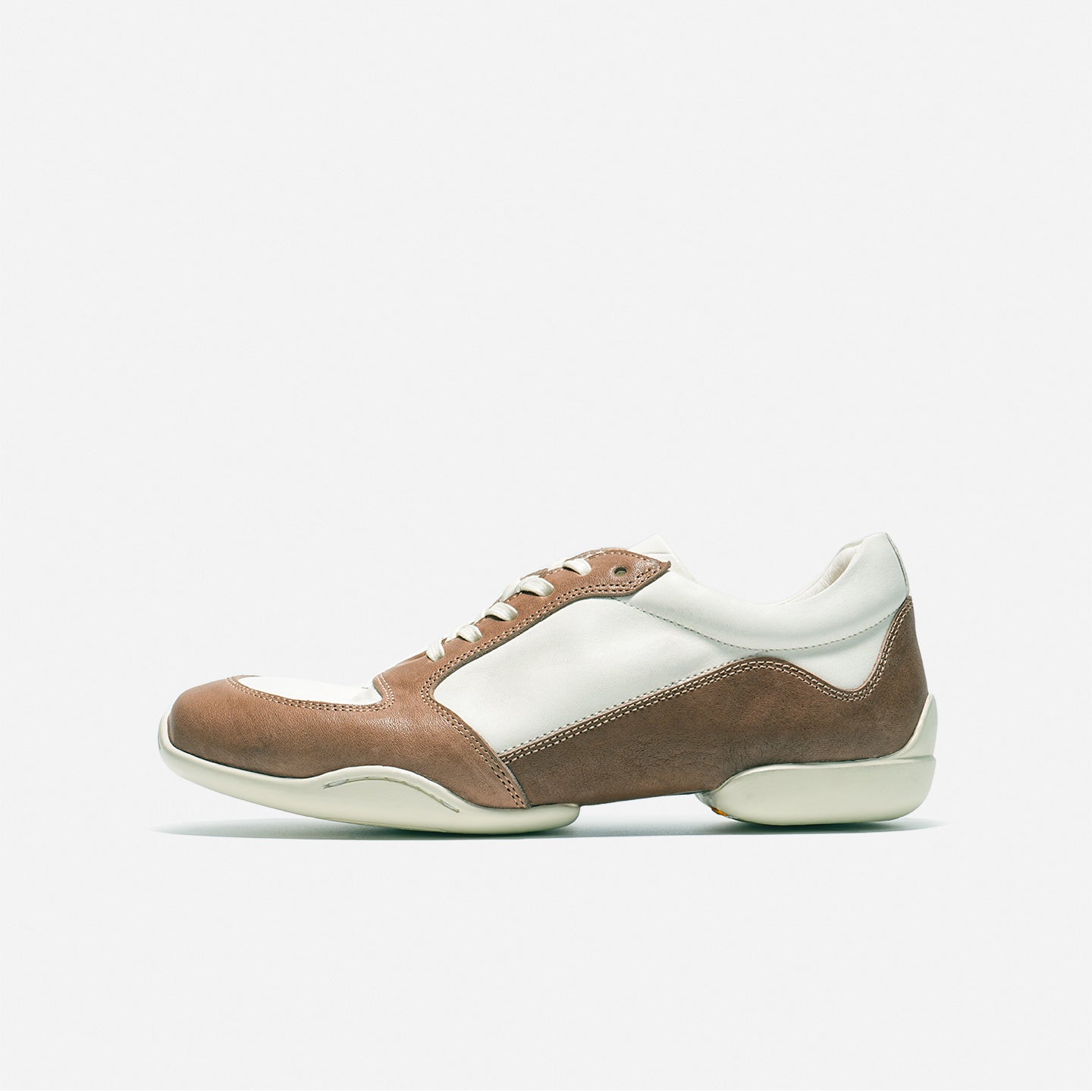 DREAMBOX Vibram Lightweight Low-Profile German Trainer Sneakers – Washed Horse Leather Casual Flat Shoes for Women WM165909