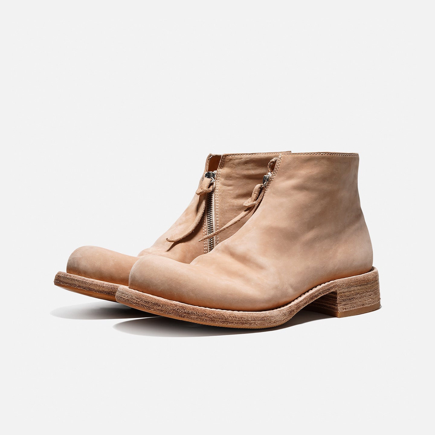 1079-20 Vibram HIGH-END HORSEHIDE MEN'S BOOTS GOODYEAR WELT CHELSEA BOOTS WITH SIDE ZIPPER