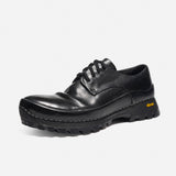 DreamBox Men’s Horsehide Retro Sneakers – Vibram Non-Slip Outdoor Casual Shoes80039