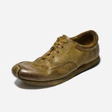 DreamBox Men’s Washed Horsehide Sneakers – Handmade, Breathable & Comfortable Casual Shoes1637-1