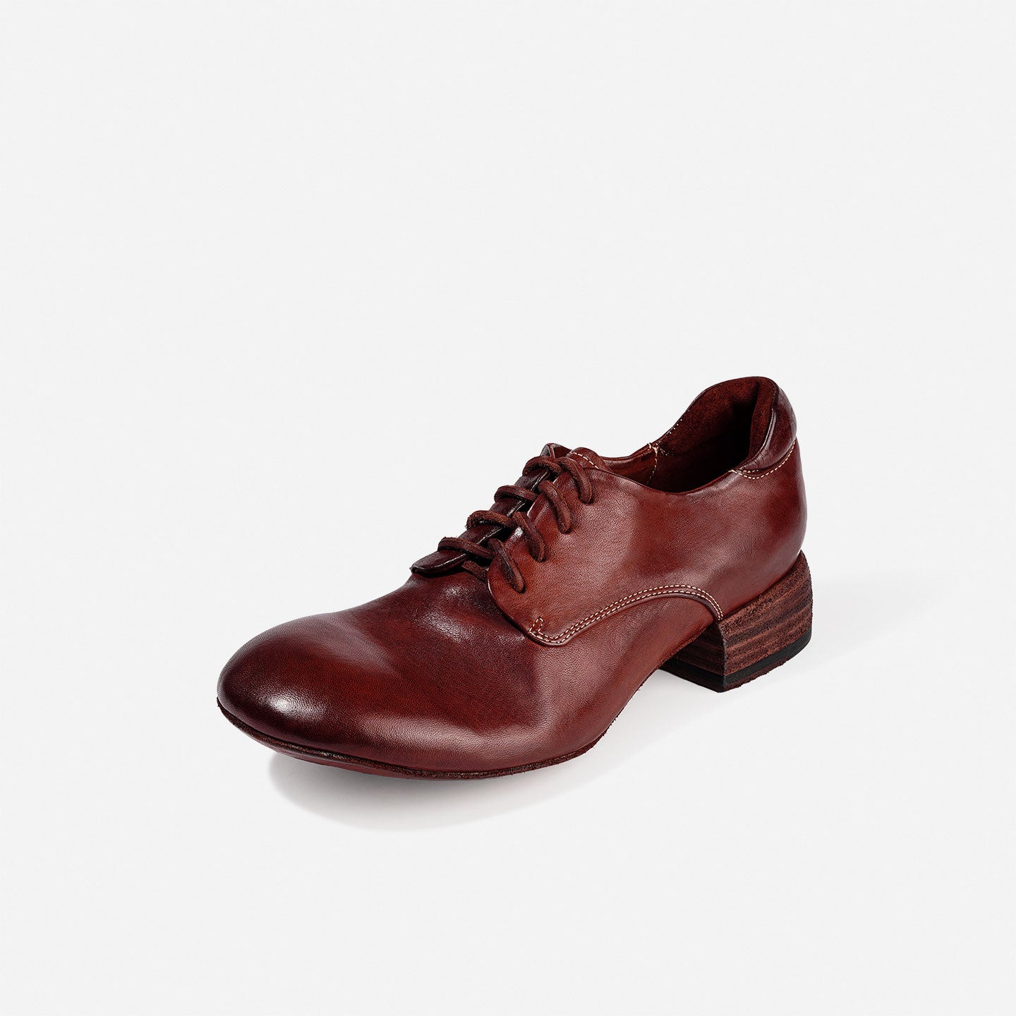 DREAMBOX Women’s Washed Horse Leather Derby Shoes – Premium British Vintage Leather Shoes WM2529-1