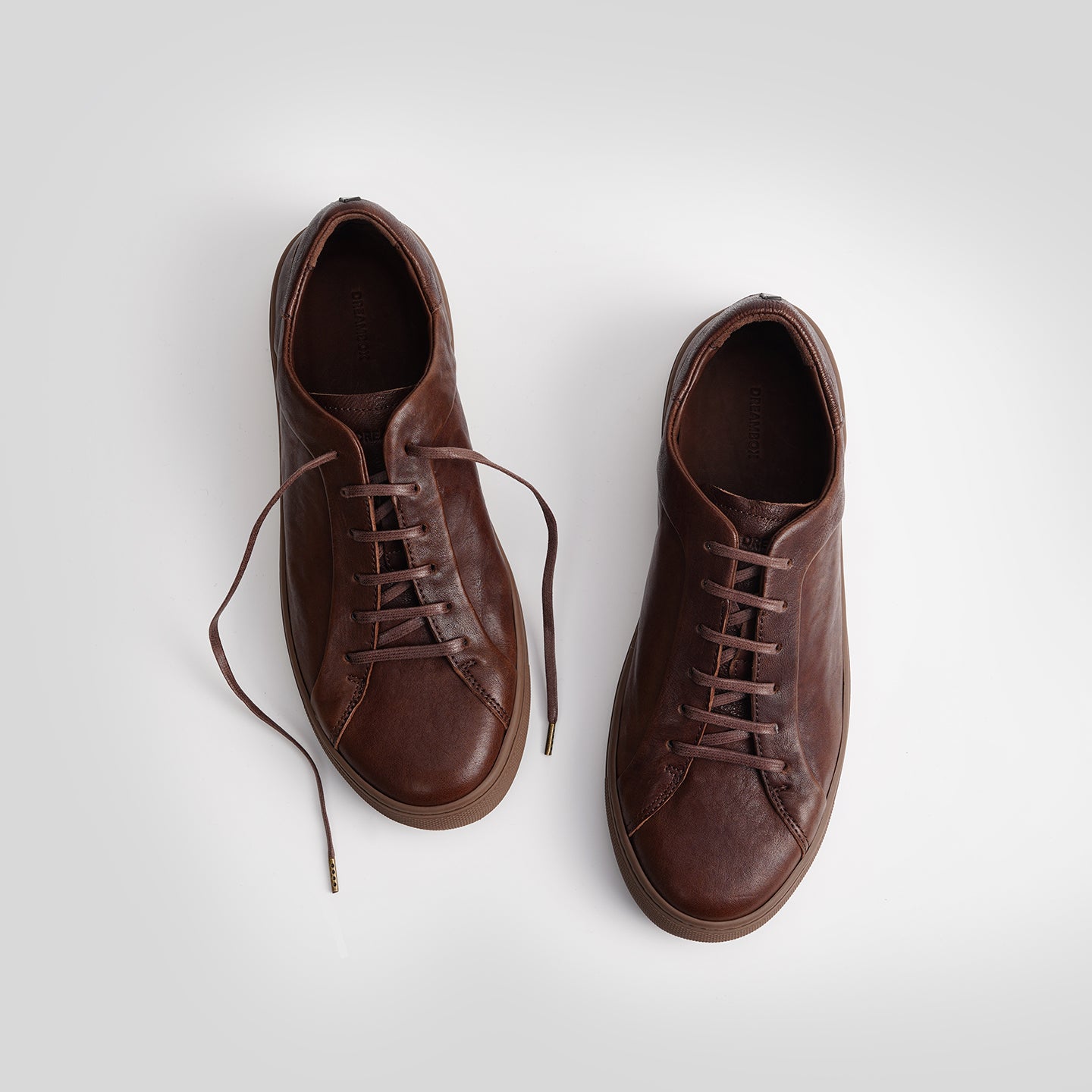 DB0020-1 HORSEHIDE CASUAL WHITE SNEAKERS