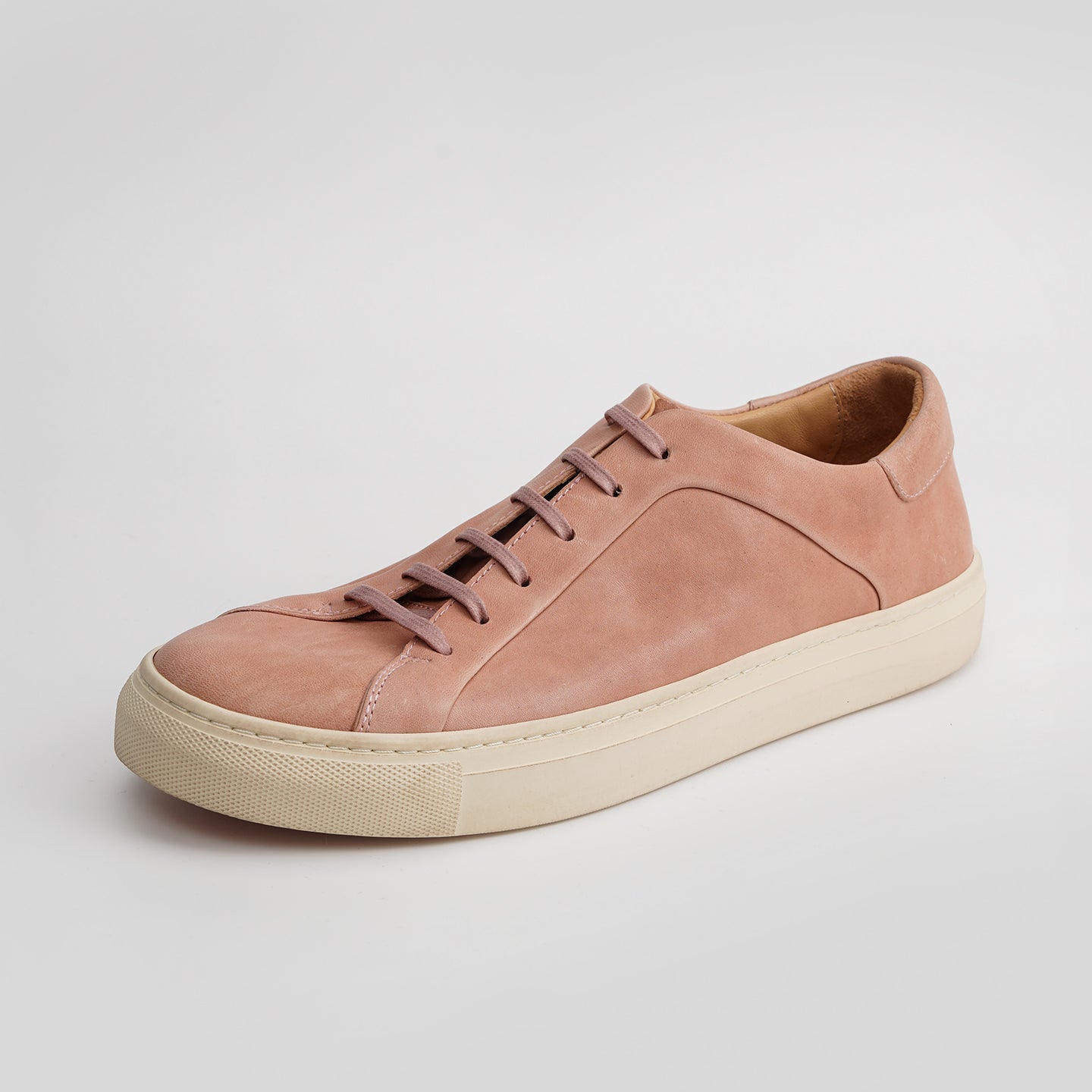 DB0020-1 HORSEHIDE CASUAL WHITE SNEAKERS