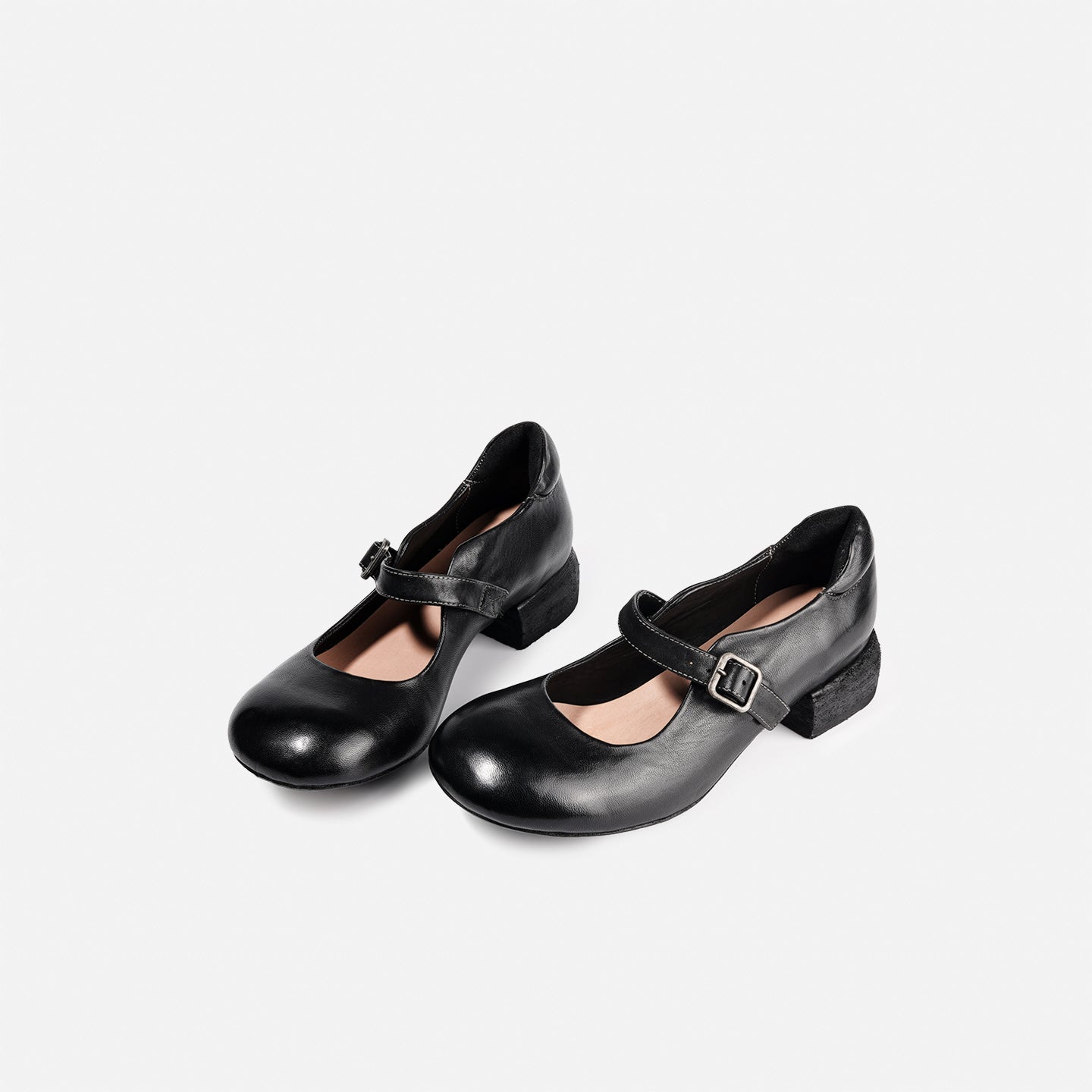 DREAMBOX “Sicilian Morning Song” French-Style Mary Jane Heels – Horse Leather Women’s Shoes WM2528-1