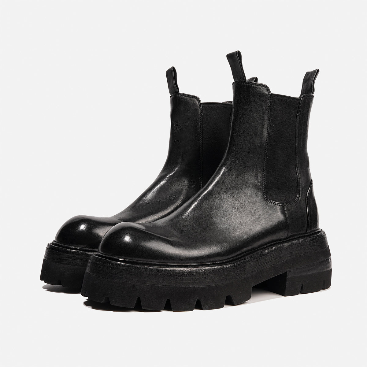 DREAMBOX Men’s Horsehide Chelsea Boots – Handmade Italian XL Foam Sole 154212