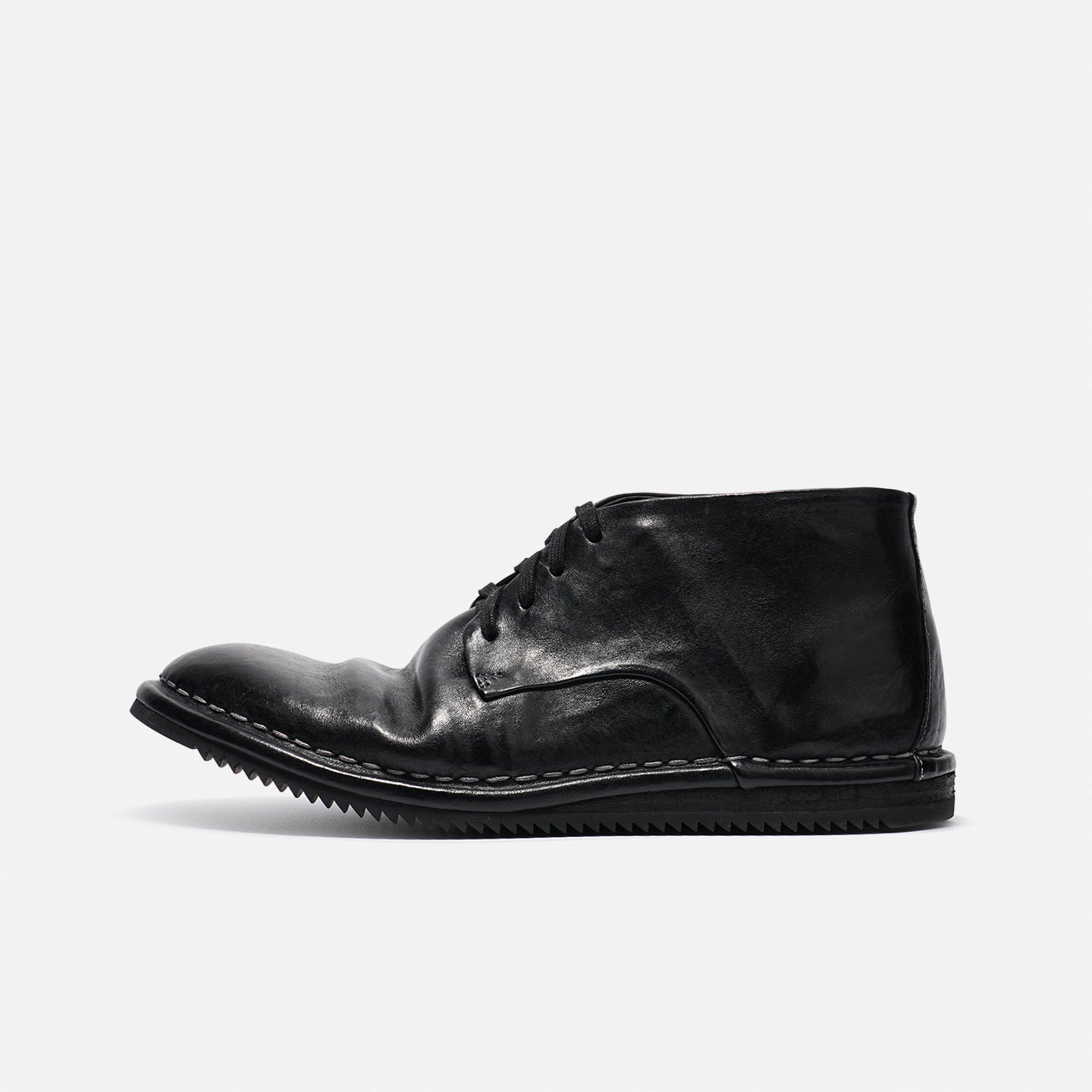 DREAMBOX Vibram Kangaroo Leather Ankle Boots – Handmade British-Style Combat Boots 27705