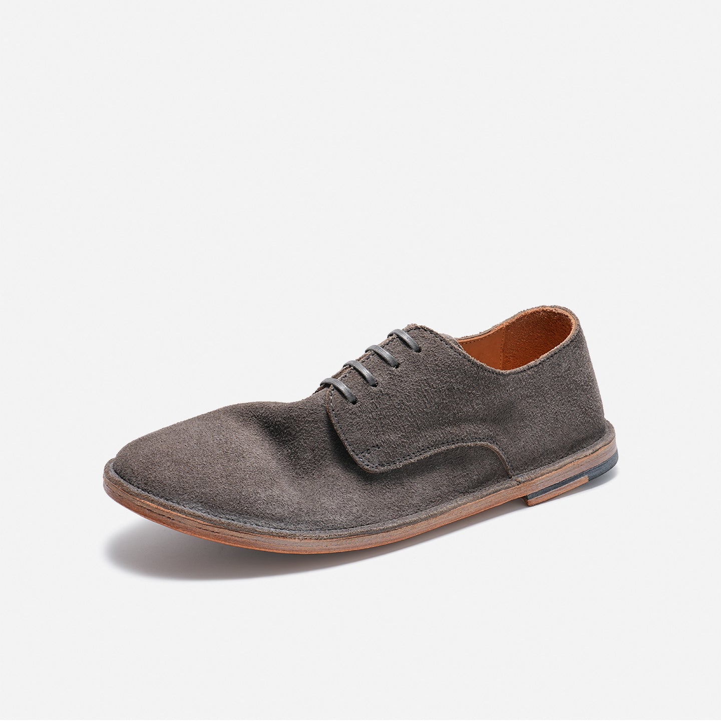 DREAMBOX Washed Horse Leather Minimalist Casual Shoes – Lightweight Breathable Low-Profile Derby Shoes for Fall WM184401