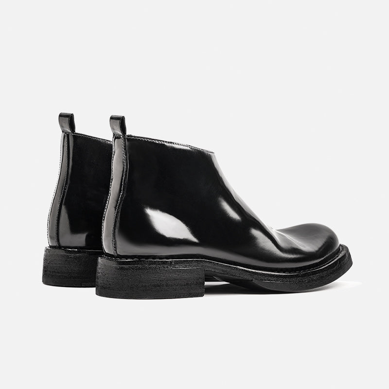 DREAMBOX 马臀皮切尔西靴 – Vibram 鞋底，手工制作男士踝靴，带侧拉链80172-10