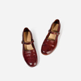 DREAMBOX Women's Elegant Mary Jane Shoes – Premium Leather Dress Shoes for Weddings & Special Occasions WM1210-1