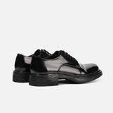 24618 Vibram HANDMADE DERBY LEATHER SHOES MADE OF WASHED HORSEHIDE