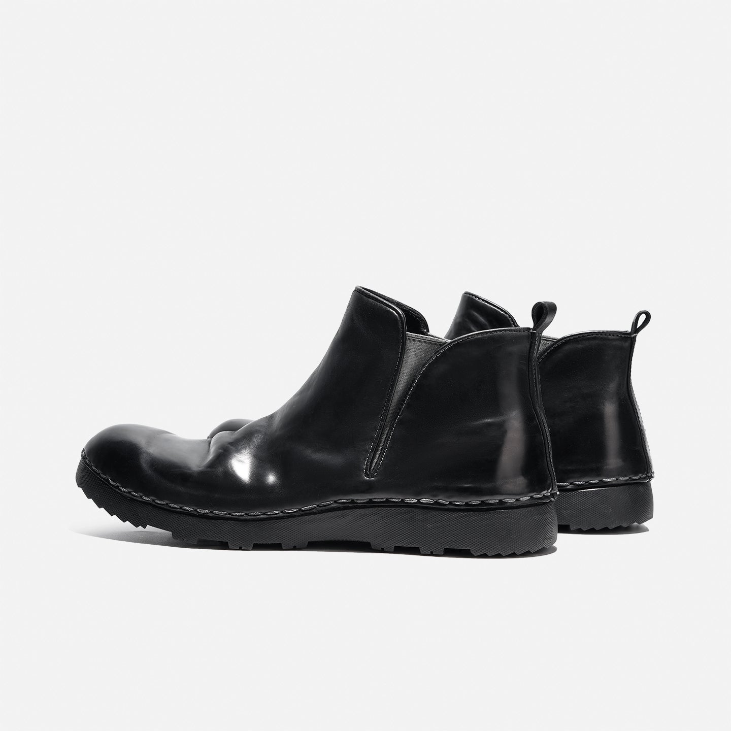 DreamBox Premium Shell Cordovan Chelsea Boots – Handmade British-Style Leather Ankle Boots21254-8