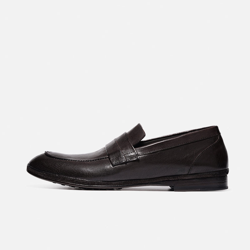 DreamBox Men’s Genuine Leather Loafers – Lightweight, Breathable Slip-On Shoes173101